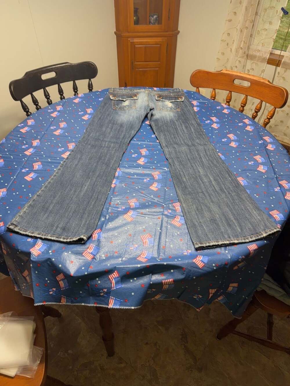 Smarque Distressed Bootcut Jeans - Picture 8 of 9